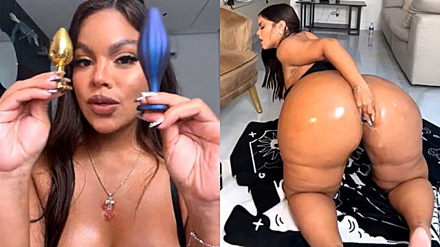 Estoy pateando mi culo aceitado dice Gracie bon en un video porno